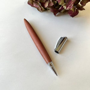 Gedraaide rollerball van hoogwaardig mahoniehout løvgran nr. 27