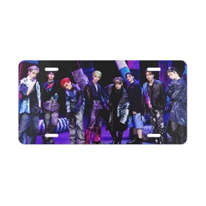 ATEEZ Bias Vanity Plate, ATEEZ Fin Will Group Photo, Ateez Merchandise License Plate, ATEEZ Merch, Custom Gift for Atiny and K-pop Fans
