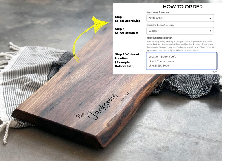 Personalized Live Edge Charcuterie Board, Black Walnut Rustic Cheese Boards, Custom Engraved Wood Serving Tray Wedding & Housewarming Gift