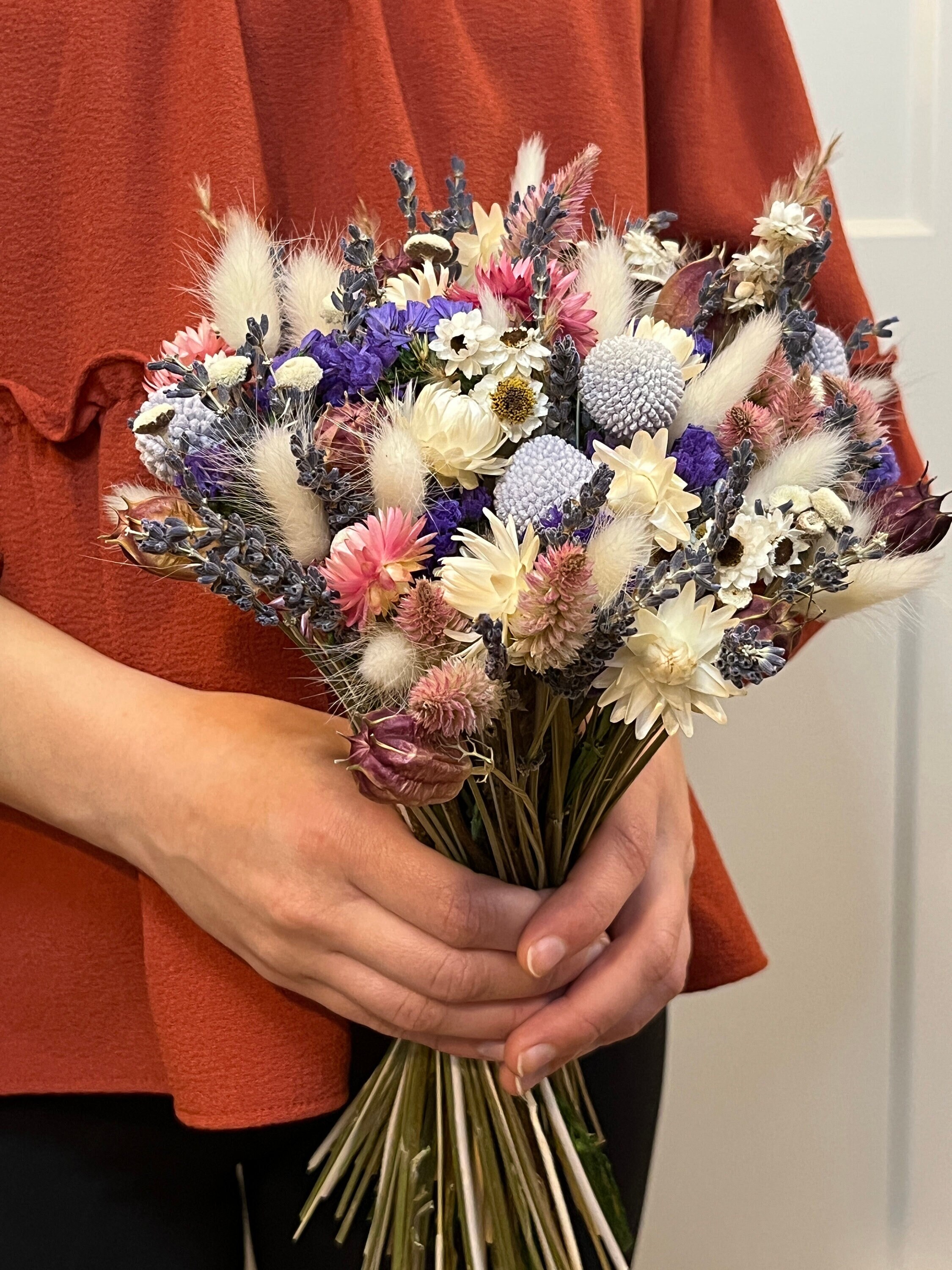 All Natural Dried Flowers Bouquet, Dried Flower Arrangement for Home Decor, Flower Decor for