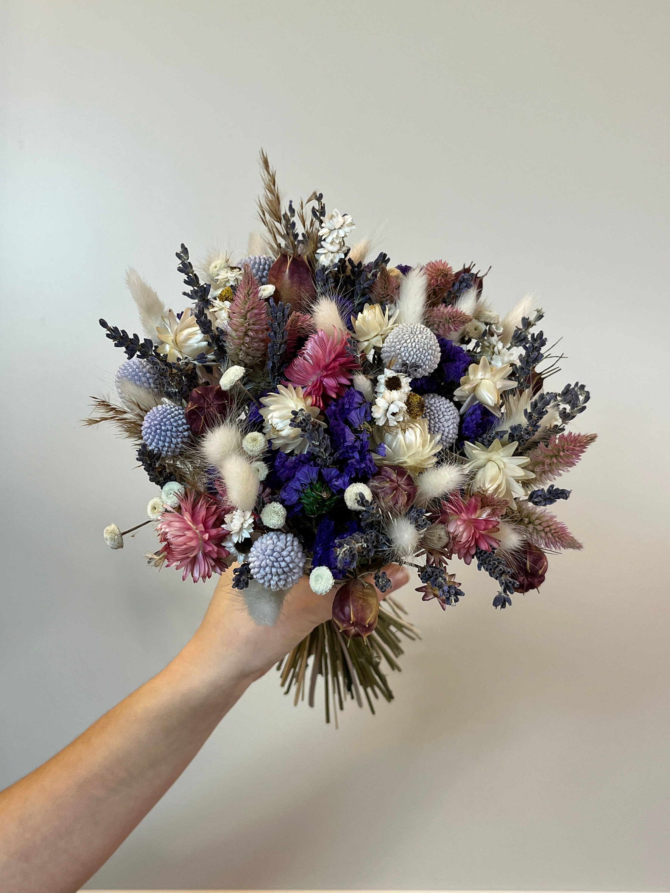 All Natural Dried Flowers Bouquet, Dried Flower Arrangement for Home Decor, Flower Decor for