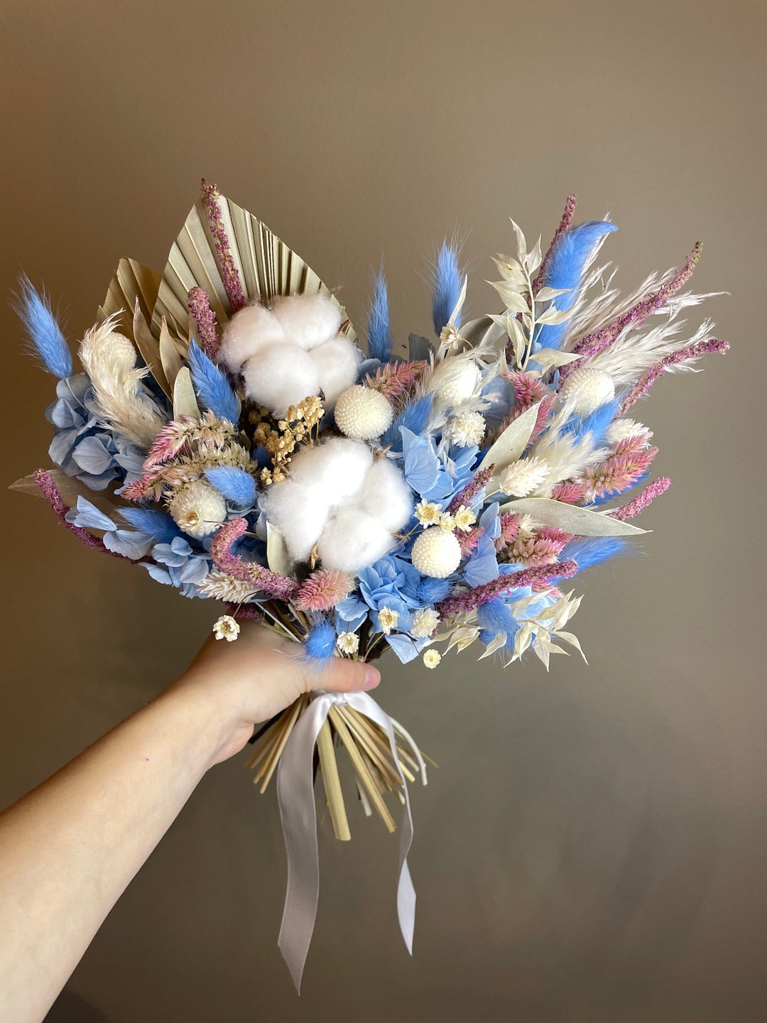 All Natural Dried Flowers Bouquet, Dried Flower Arrangement for Home Decor, Flower Decor for