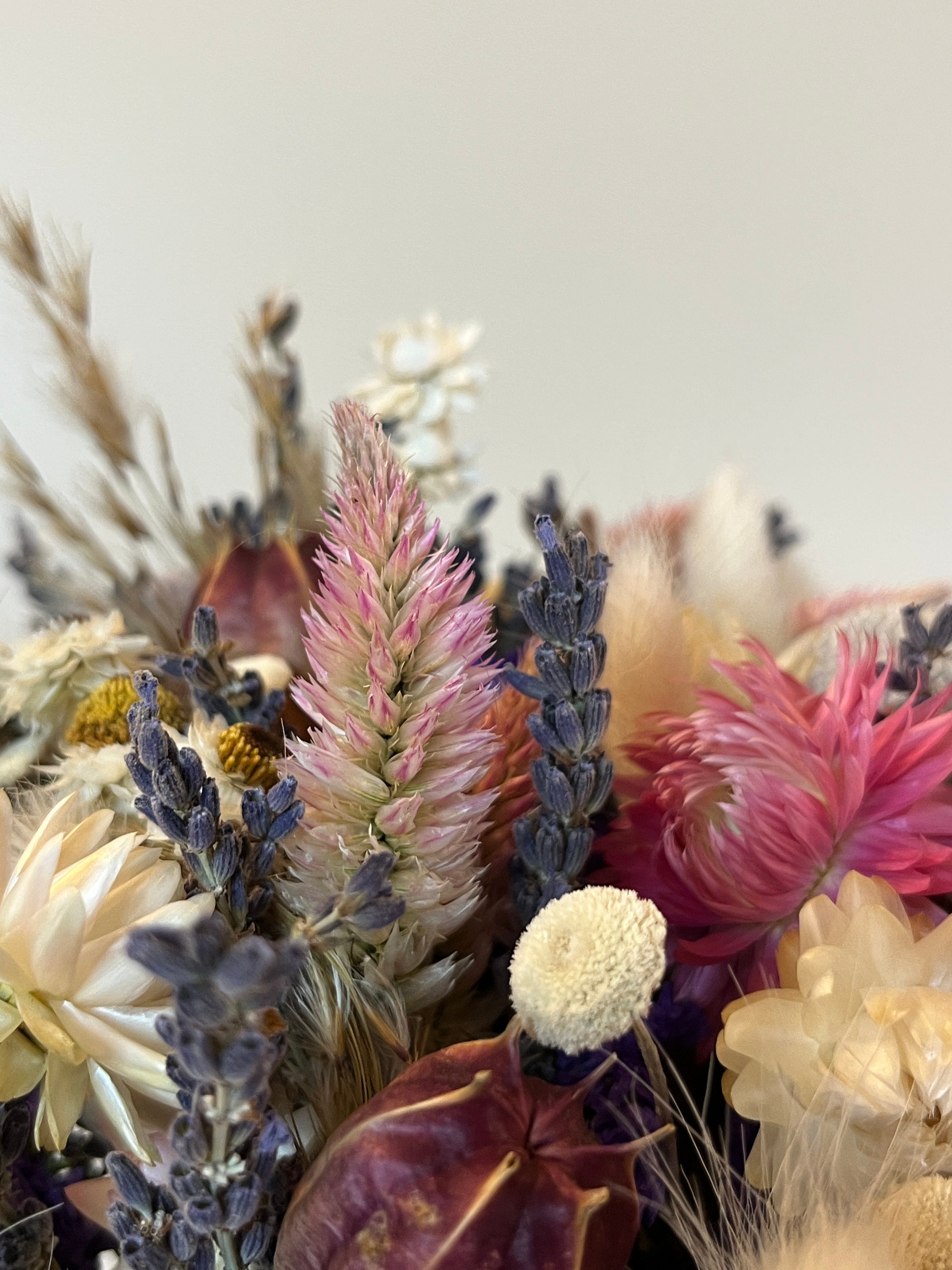 All Natural Dried Flowers Bouquet, Dried Flower Arrangement for Home Decor, Flower Decor for