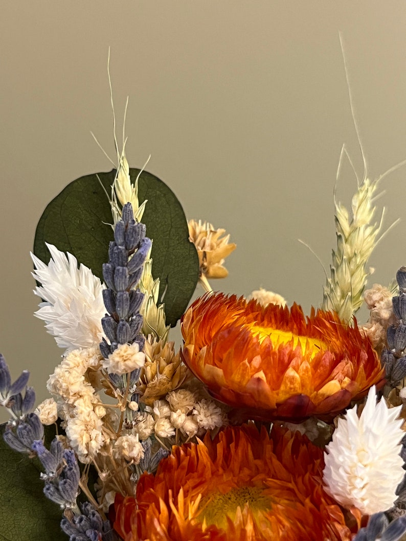 Mini Dried Floral Bouquet Natural Dry Flower Bouquet Natural Etsy