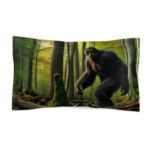 Microvezel kussenhoes bos slaapkamer Sasquatch