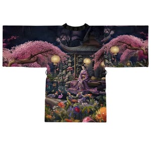 Long Sleeve Kimono Robe (AOP)