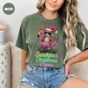 Comfort Colors® Christmas In July tshirt Summer Holiday TShirt Christmas In Summer tee Xmas Vacation Tee Summer Graphic shirt USA Gift Idea