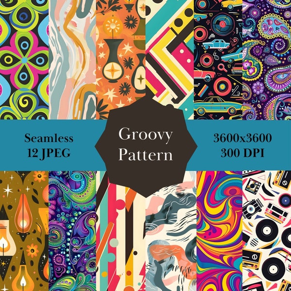 Groovy Pattern: Retro Vibes from the 60s and 70s