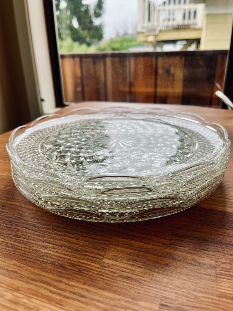 4 Wexford Dinner Plates by Anchor Hocking Etsy