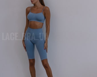 Activewear for Women, Yoga Clothers, Workout Top and Short Leggings, Fitness Clothes, Gym Leggins, Sportswear Set, Fitness Workout Attire