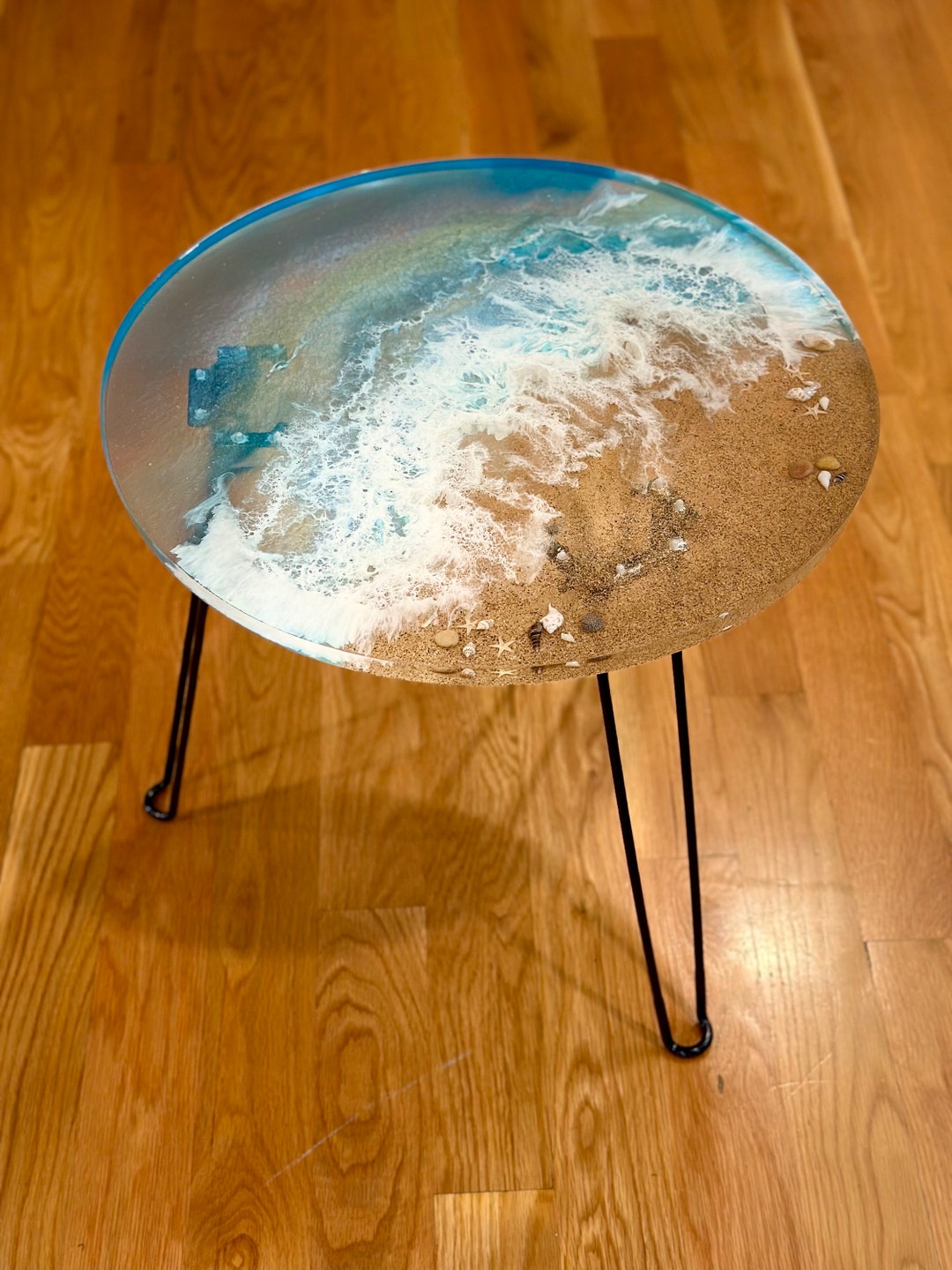 Exclusive Accent Table Beach Theme, Lightweight, Easy to Clean, No Assembly, Made to Order, Can ...