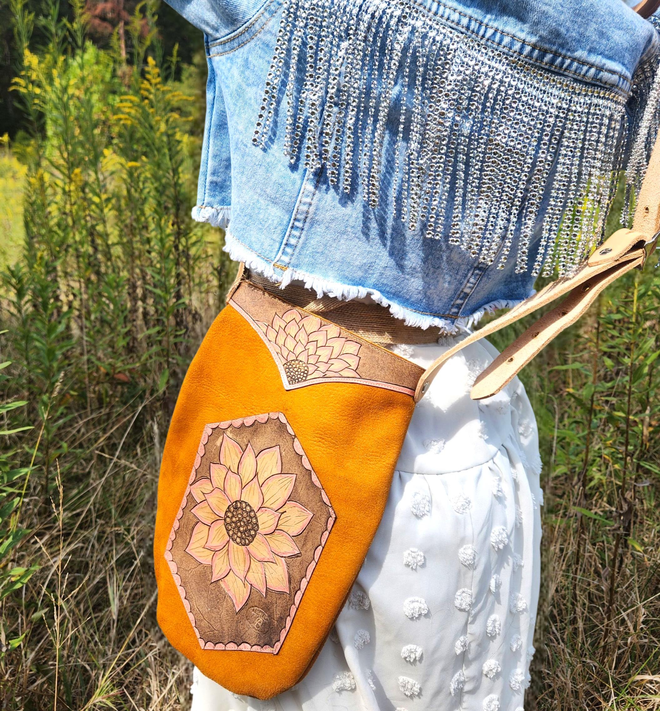 Heritage Hide Satchel- Deerhide crossbody - Thumbnail 3