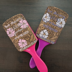 Custom leather brush