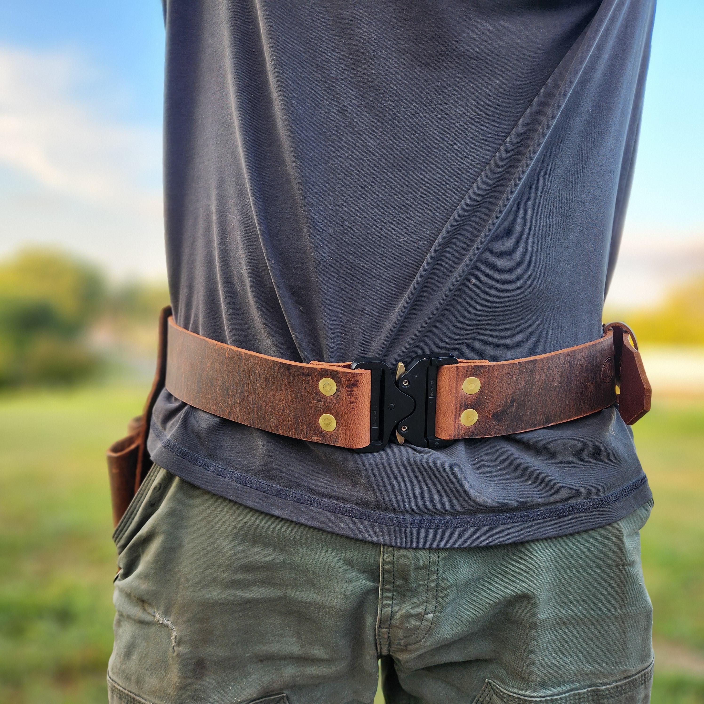 Rod Busters Belt, Truck Belt, Bunker Belt, Firefighter Turnout Belt- quick release made for the Ironworker, construction worker, firefighter