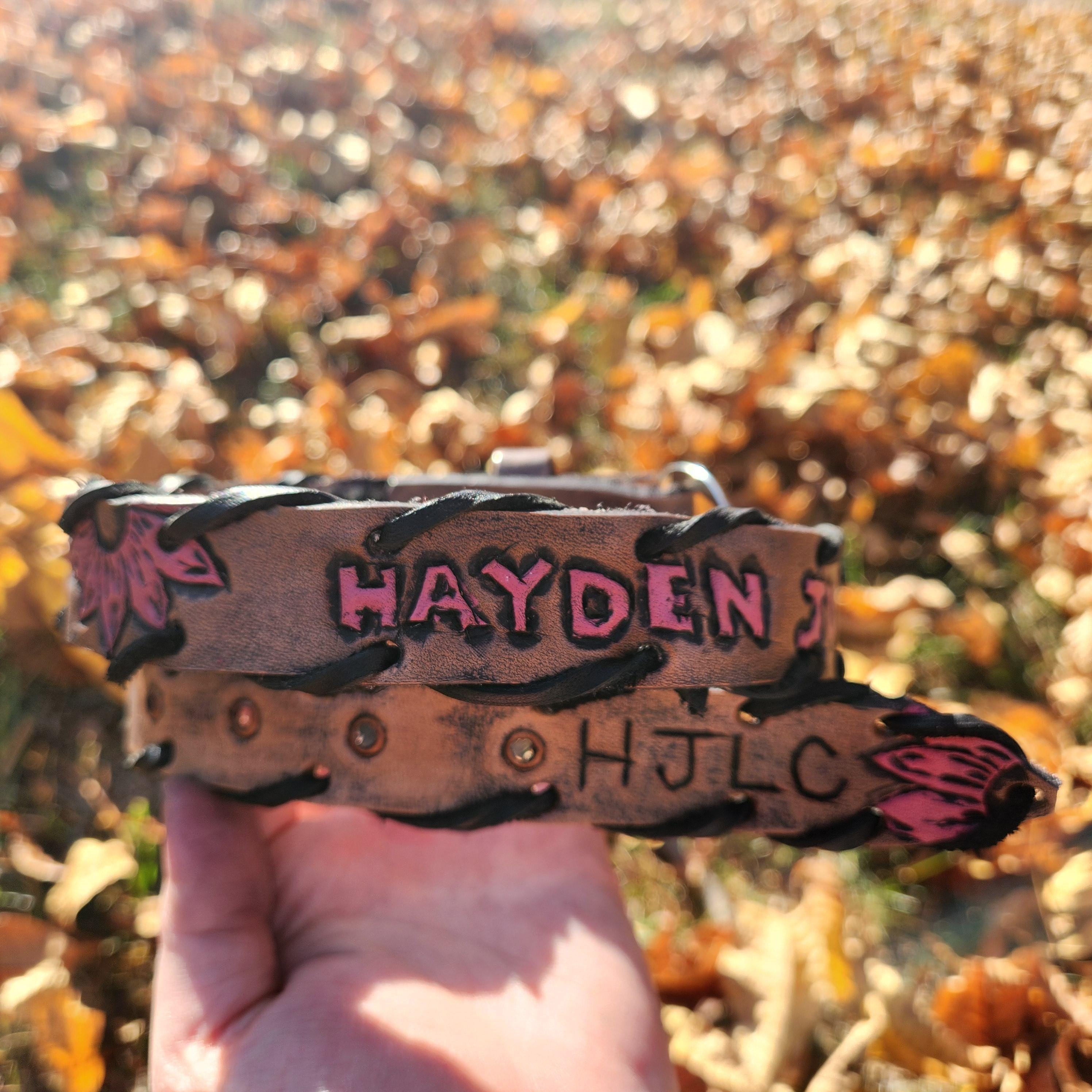 Leather laced belt - Thumbnail 2