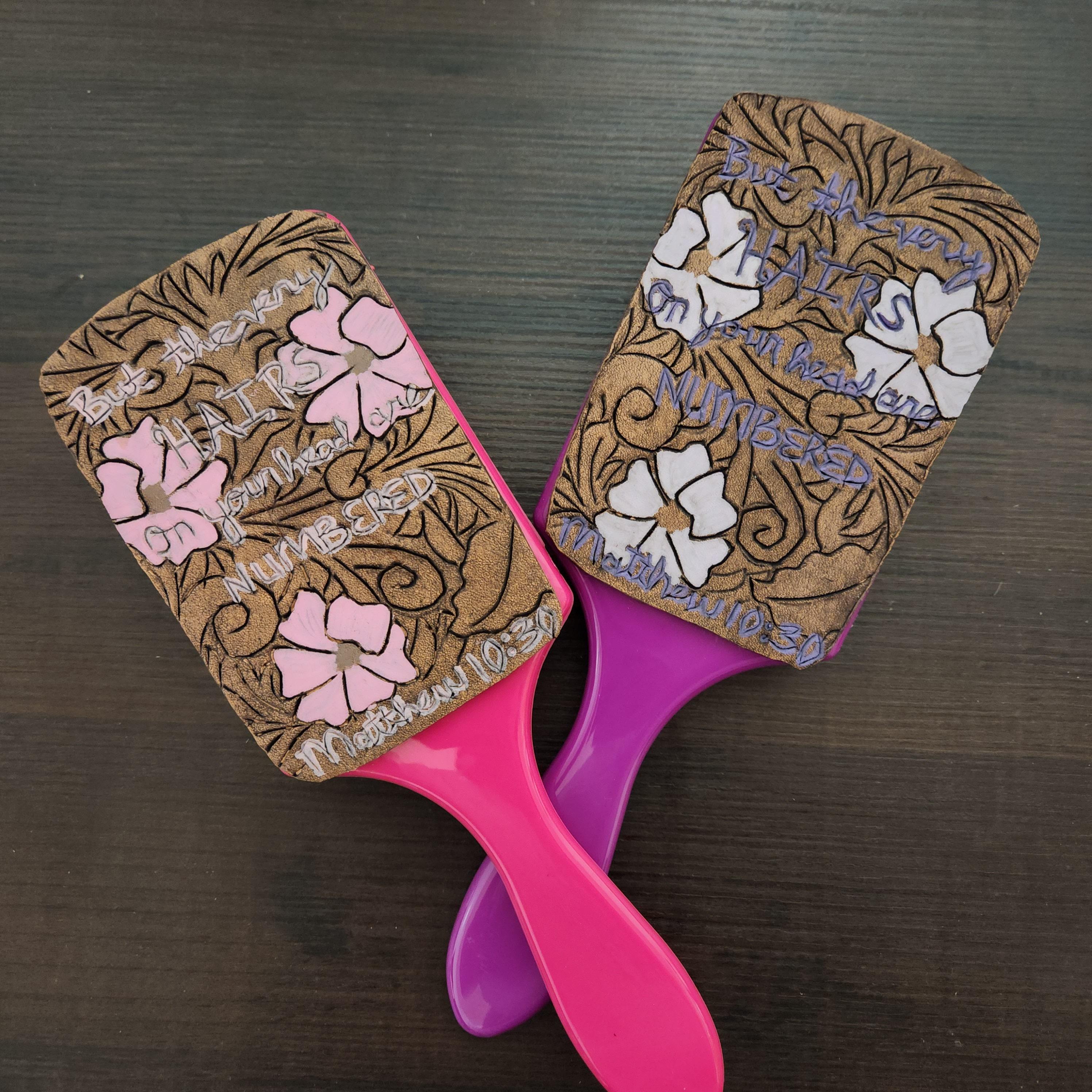 Custom leather brush