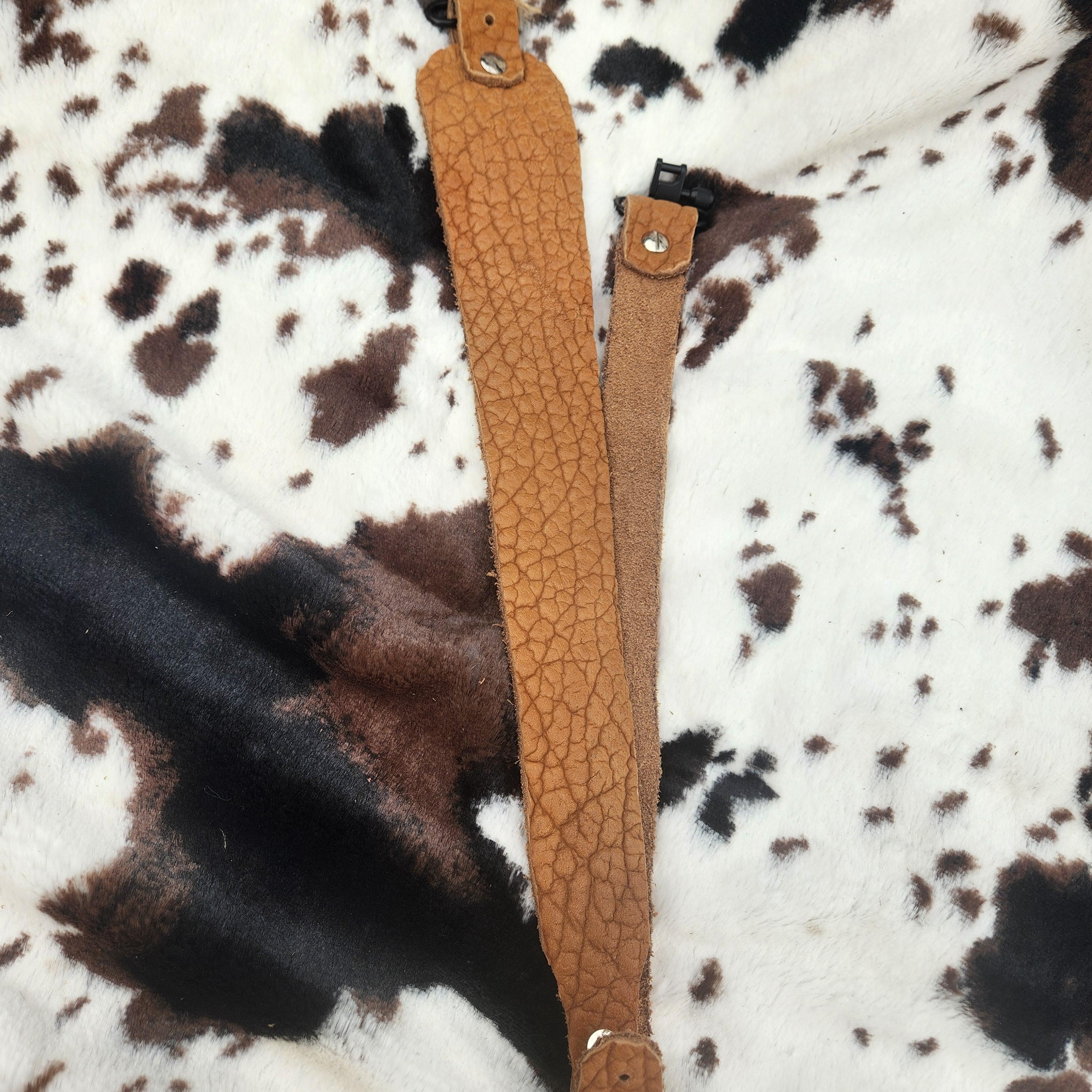 Leather Sling made out of shrunken bison