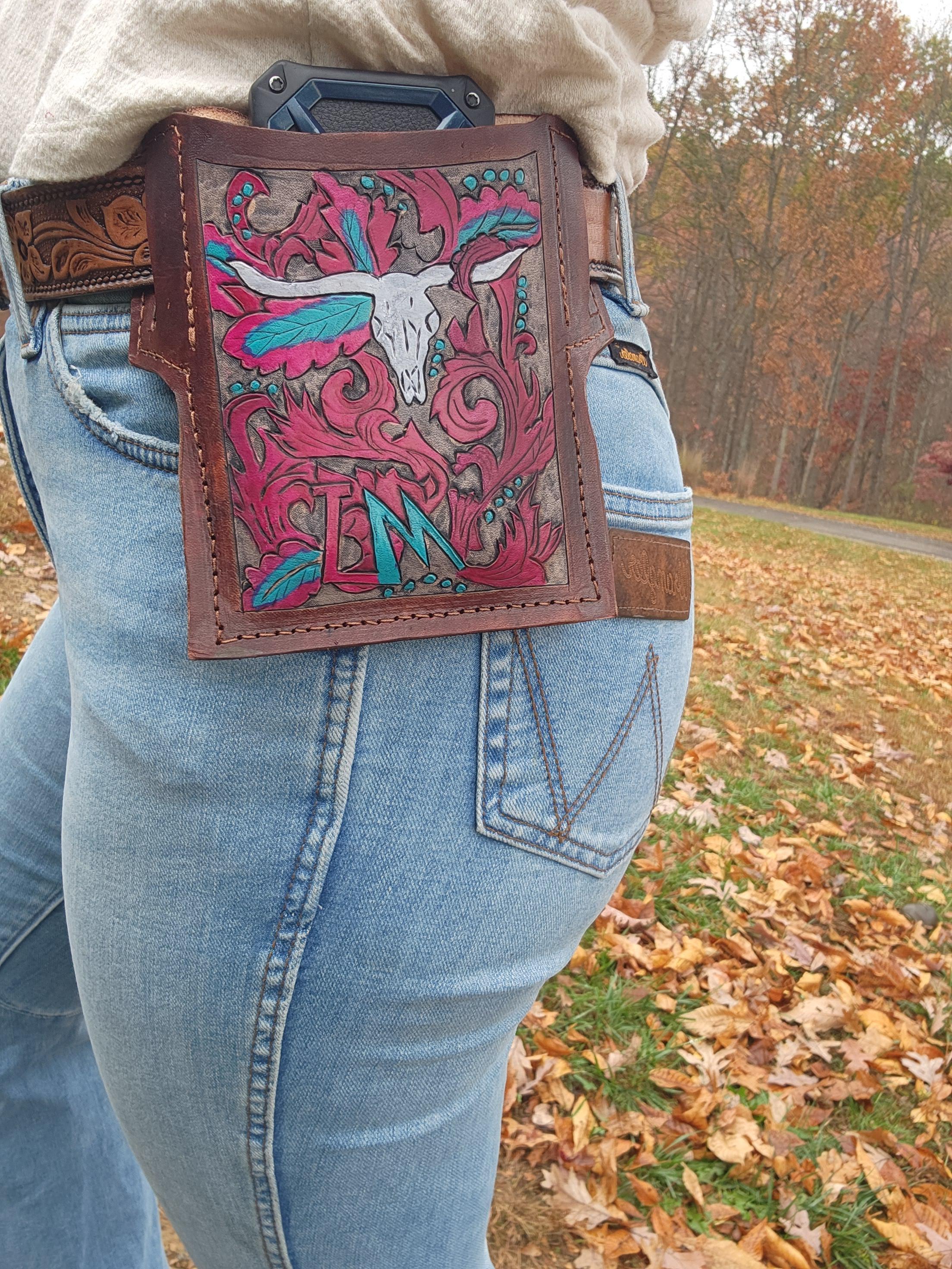 Custom made belt phone holster/ belt bag