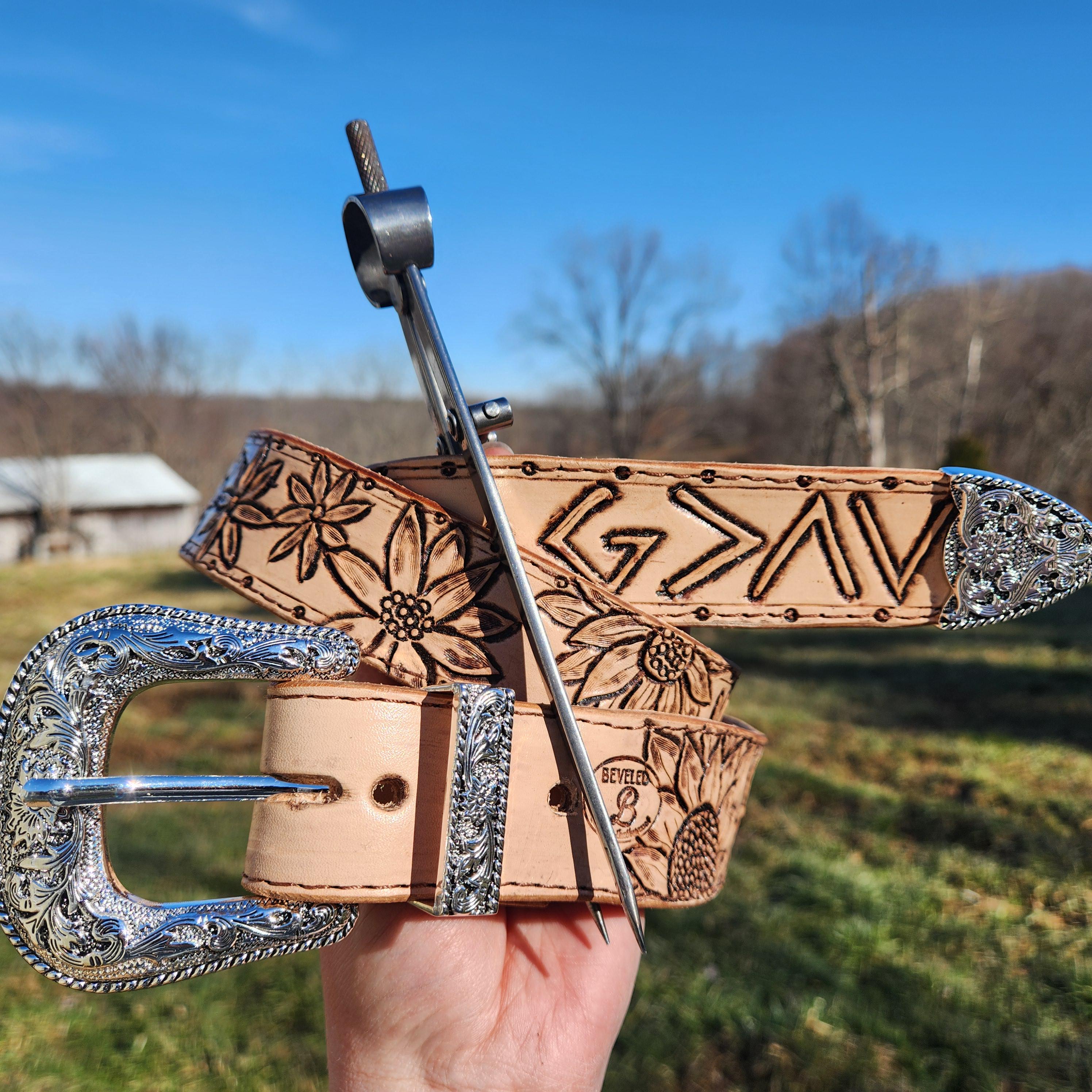 Custom leather belt - Thumbnail 2