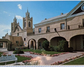 Albuquerque, New Mexico NM - San Felipe De Neri Kerk - Vintage briefkaart A6