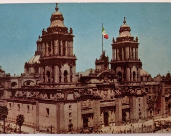 La Cathedral de Mexico, la più grande del Messico, Città del Messico, Messico Cartolina VTG
