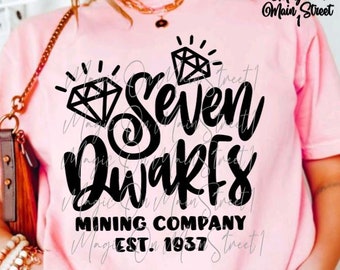 Seven Dwarfs Mining Company T-Shirt SVG | Magical Kingdom (Digital Download)
