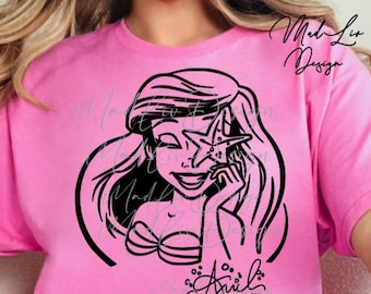 Ariel SVG File | Little Mermaid, Under the Sea (Downloadable Files)