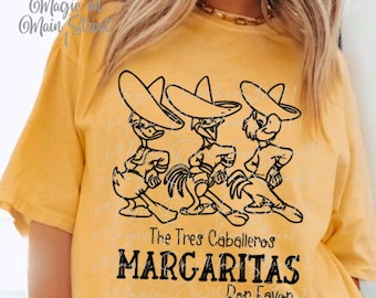 Les trois caballeros SVG | Chemise Epcot Margaritas (téléchargement numérique)