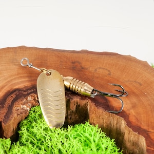 Fishing spinner, handmade with vintage Zenit Co. Prestige #2 components (USSR 1989-1992)
