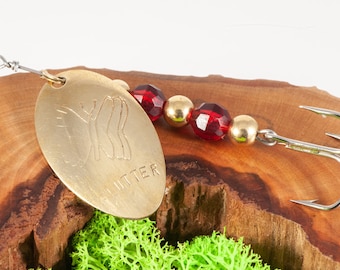 Handcrafted fishing spinner Mocharlures Flutter.