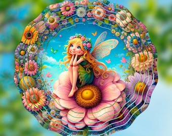 Whimsical Fairy Wind Spinner Design | Enchanting Garden Art (Digital Download)