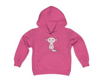 Axolotl Shirt - Axolotl Hoodie - Axolotl Wear - youth Heavy Blend Hooded Sweatshirt