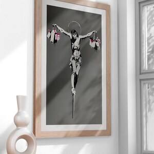 Urban Street Art Digital Download - Graffiti-Inspired Banksy Style Print - Edgy Pop Art for Modern Home Decor