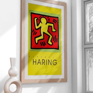Keith Haring Art Print - Bold Abstract Wall Art Poster - Modern Pop Art Printable for Home or Office Decor - Instant Download