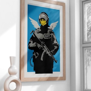 Urban Street Art Digital Download - Graffiti-Inspired Banksy Style Print - Edgy Pop Art for Modern Home Decor