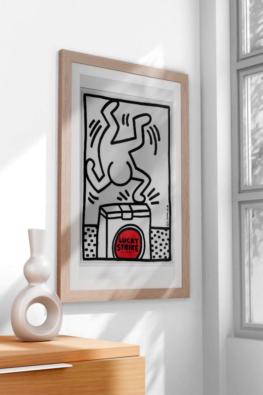 Keith Haring Art Print - Bold Abstract Wall Art Poster - Modern Pop Art ...
