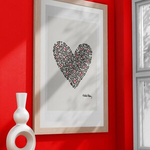 Keith Haring Art Print - Bold Abstract Wall Art Poster - Modern Pop Art Printable for Home or Office Decor - Instant Download