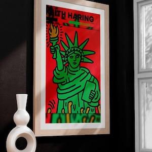 Colorful Keith Haring Art Poster - Abstract Pop Art Print - Instant Download for Wall Decor
