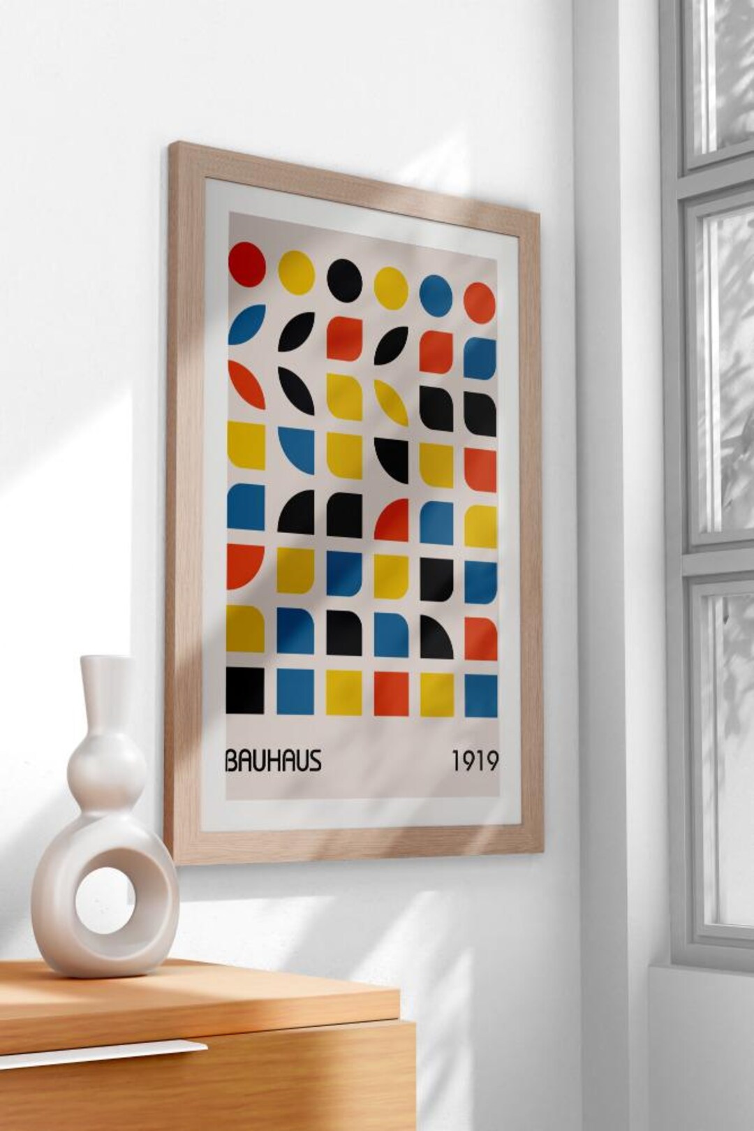 Bauhaus Geometric Art Print – Modernist Wall Decor (digital Download ...