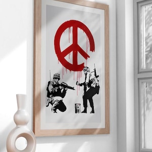 Urban Street Art Digital Download - Graffiti-Inspired Banksy Style Print - Edgy Pop Art for Modern Home Decor