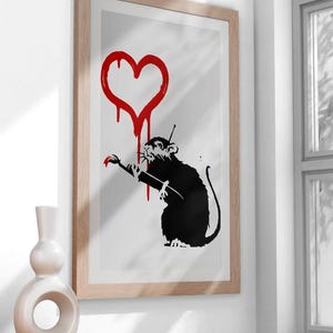 Urban Street Art Digital Download - Graffiti-Inspired Banksy Style Print - Edgy Pop Art for Modern Home Decor