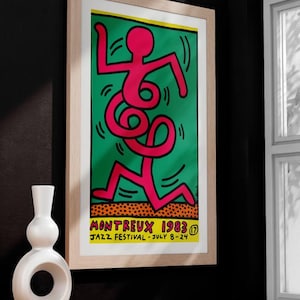 Keith Haring Art Print - Bold Abstract Wall Art Poster - Modern Pop Art Printable for Home or Office Decor - Instant Download