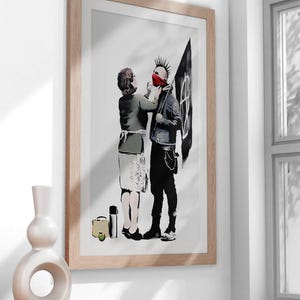 Urban Street Art Digital Download - Graffiti-Inspired Banksy Style Print - Edgy Pop Art for Modern Home Decor