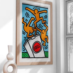 Keith Haring Art Print - Bold Abstract Wall Art Poster - Modern Pop Art Printable for Home or Office Decor - Instant Download
