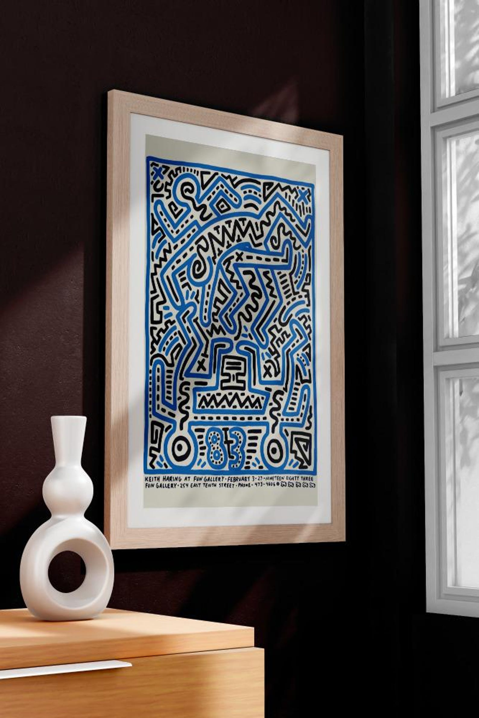 Keith Haring Art Print Bold Abstract Wall Art Poster Modern Pop Art ...