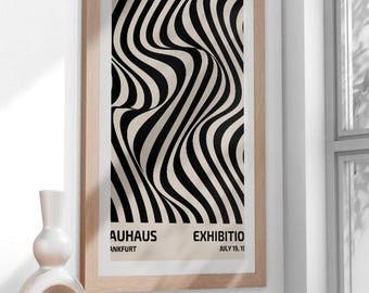 Bauhaus Art Poster Digital Download - Minimalist Modern Wall Art - Instant Home Decor