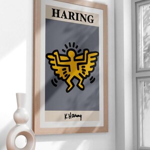 Keith Haring Art Print - Bold Abstract Wall Art Poster - Modern Pop Art Printable for Home or Office Decor - Instant Download