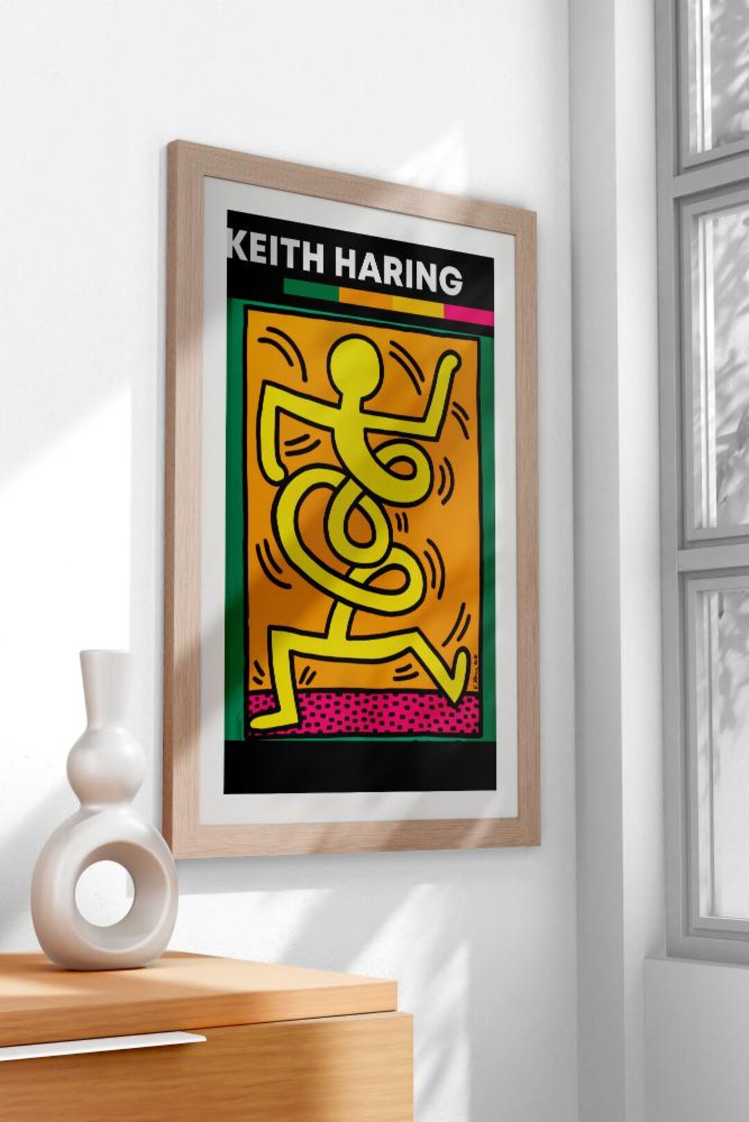 Keith Haring Art Print Bold Abstract Wall Art Poster Modern Pop Art ...