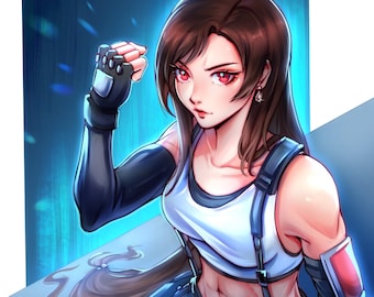 Miniimpresión de Tifa Lockhart / Final Fantasy VII (5x7")