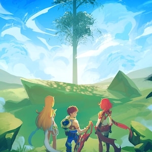World Tree Xenoblade 2 Print (8.5x11&quot; and 11x17&quot;)
